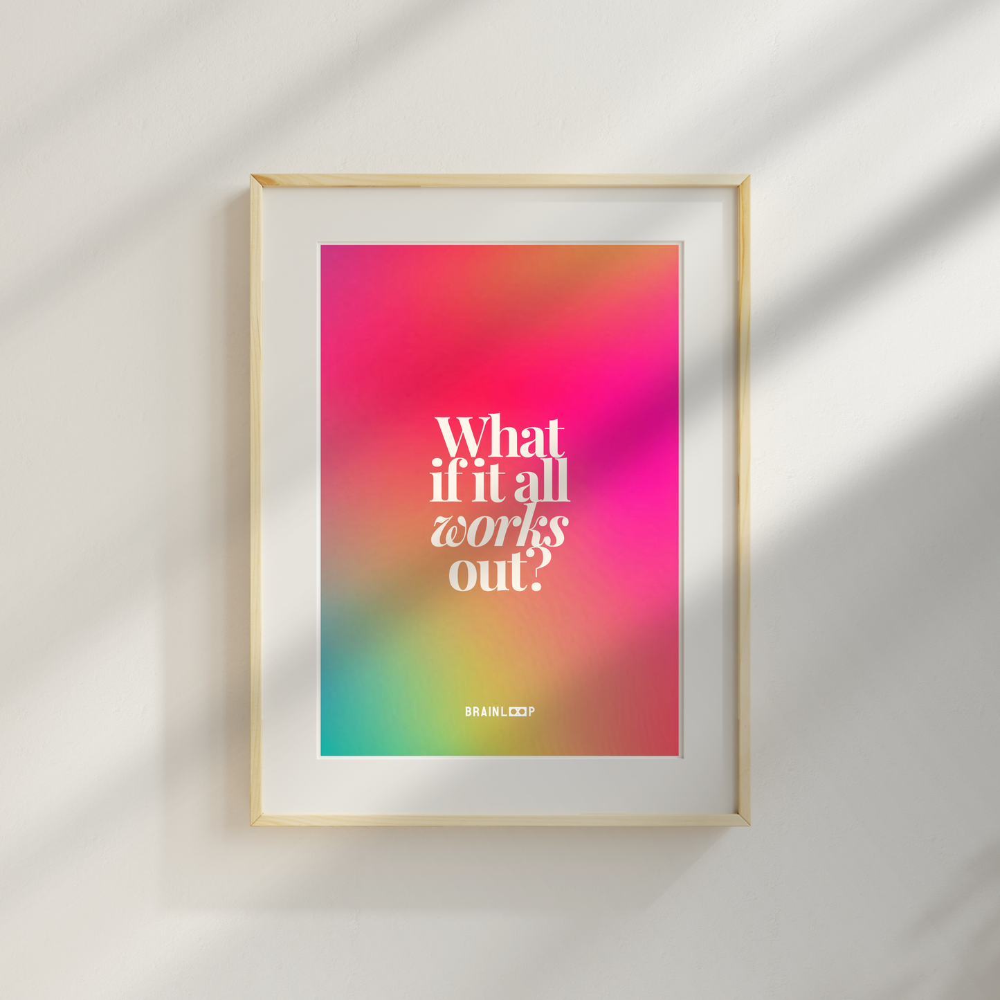 Motivational Art Prints - What if it all works out